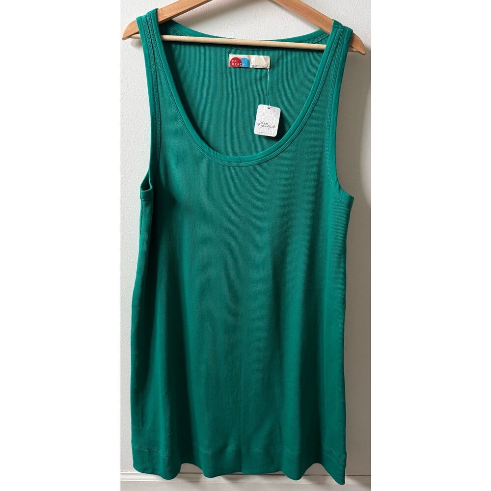 Free People Beach ribbed beach tank dress women's size L